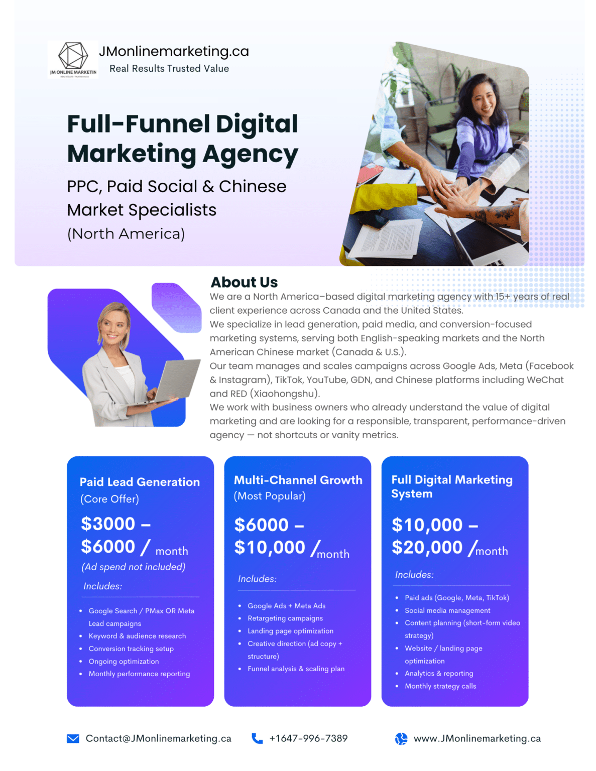 Price Package JM online Digital marketing